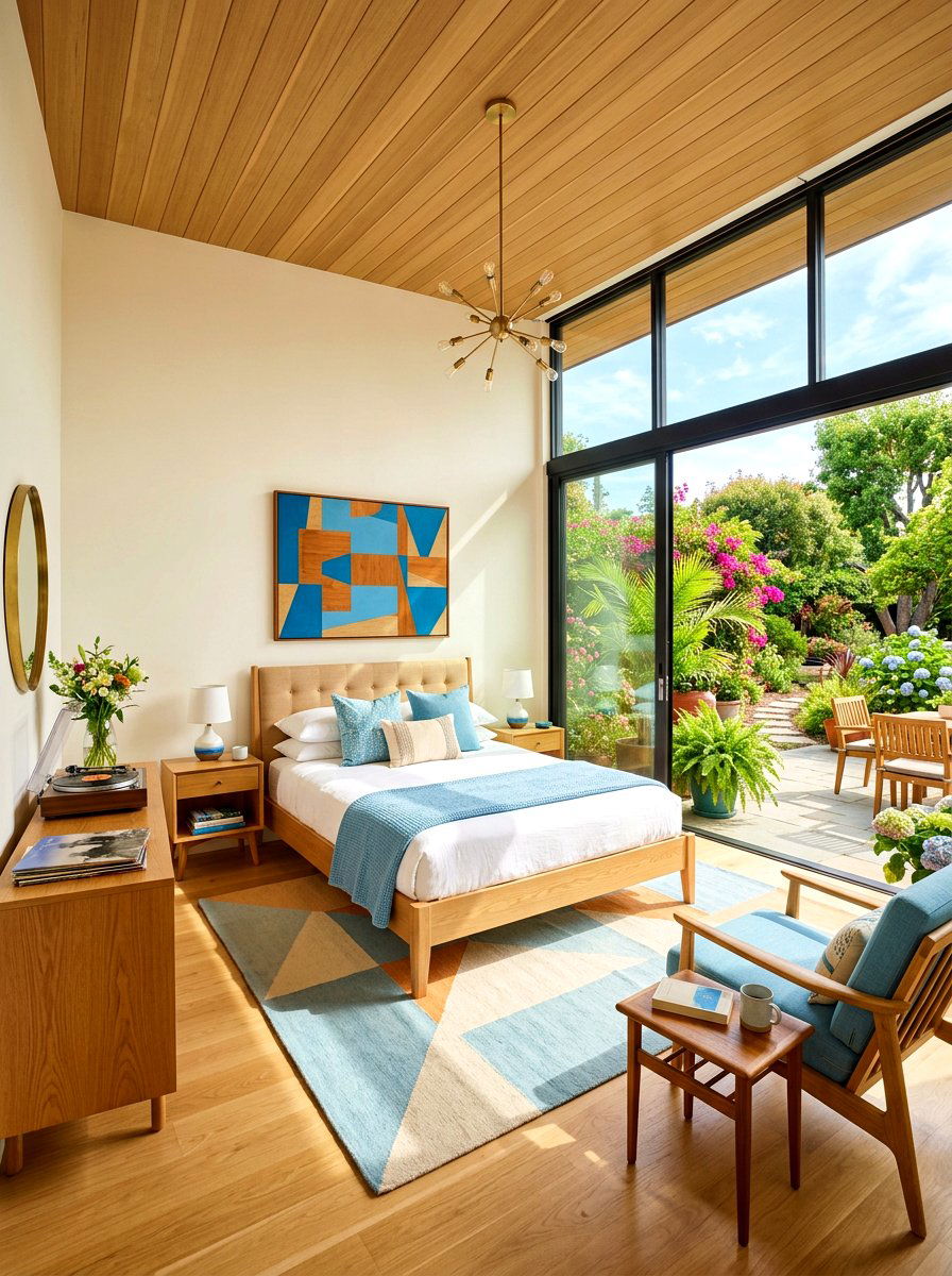 Sunny Midcentury Bedroom - 30 midcentury bedroom ideas