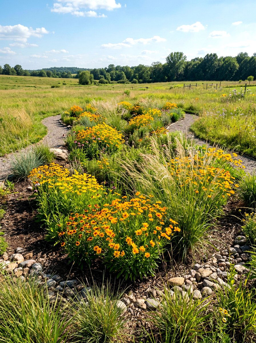 Sunny Rain Garden - 30 rain garden ideas