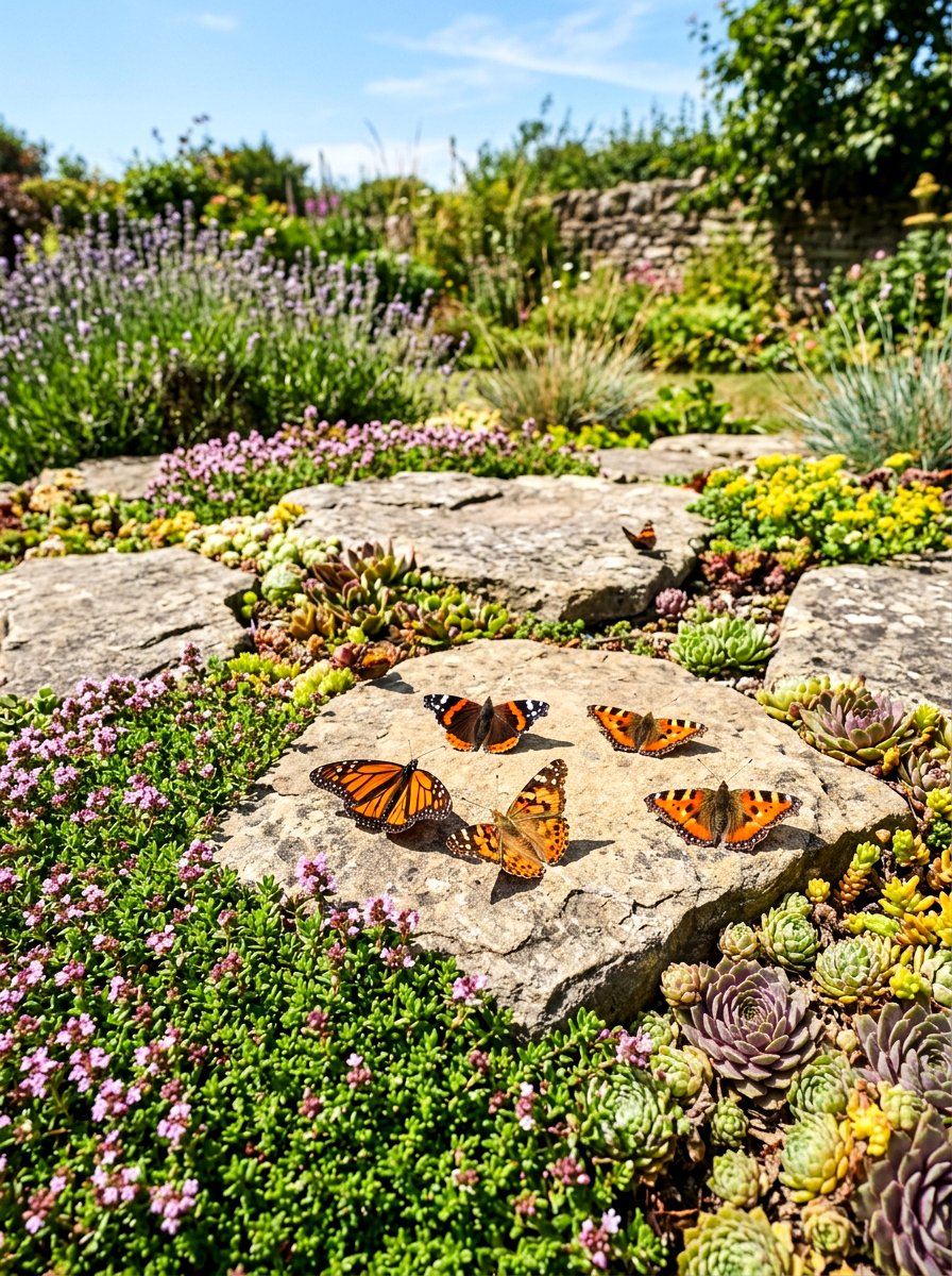 Sunny Rock Basking Spot - 30 butterfly haven backyard ideas