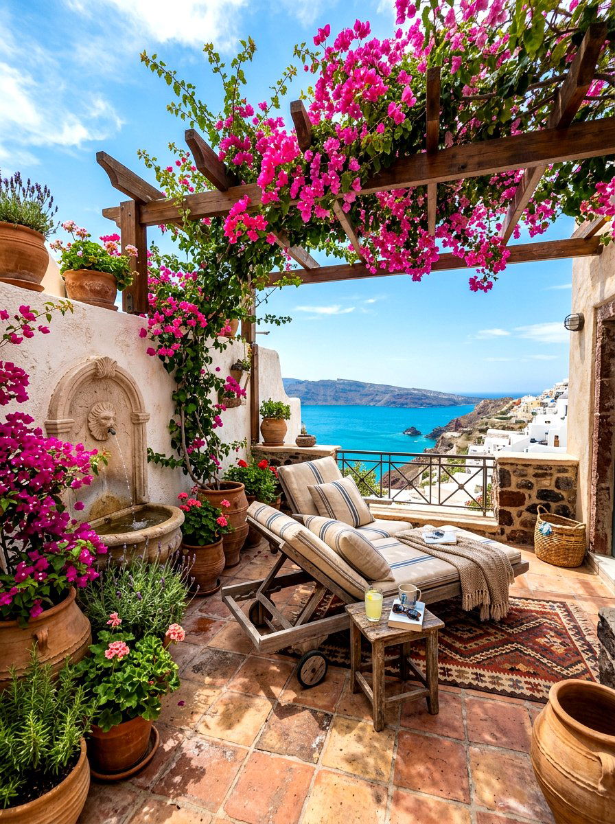 Sunny Terrace Nook - 30 meditation backyard corner ideas