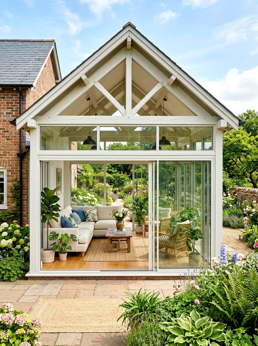 Sunroom Addition - 30 shaded backyard ideas