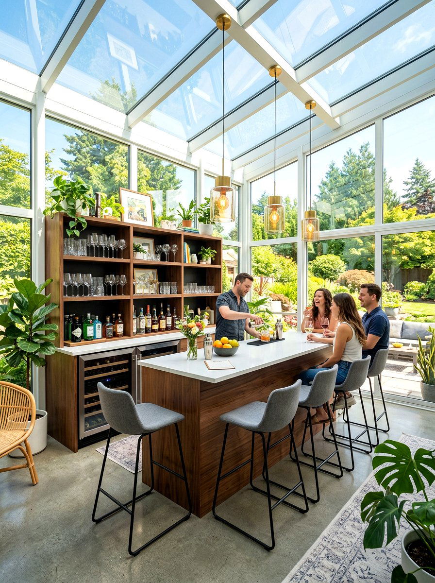 Sunroom Bar Area - 30 sunroom ideas