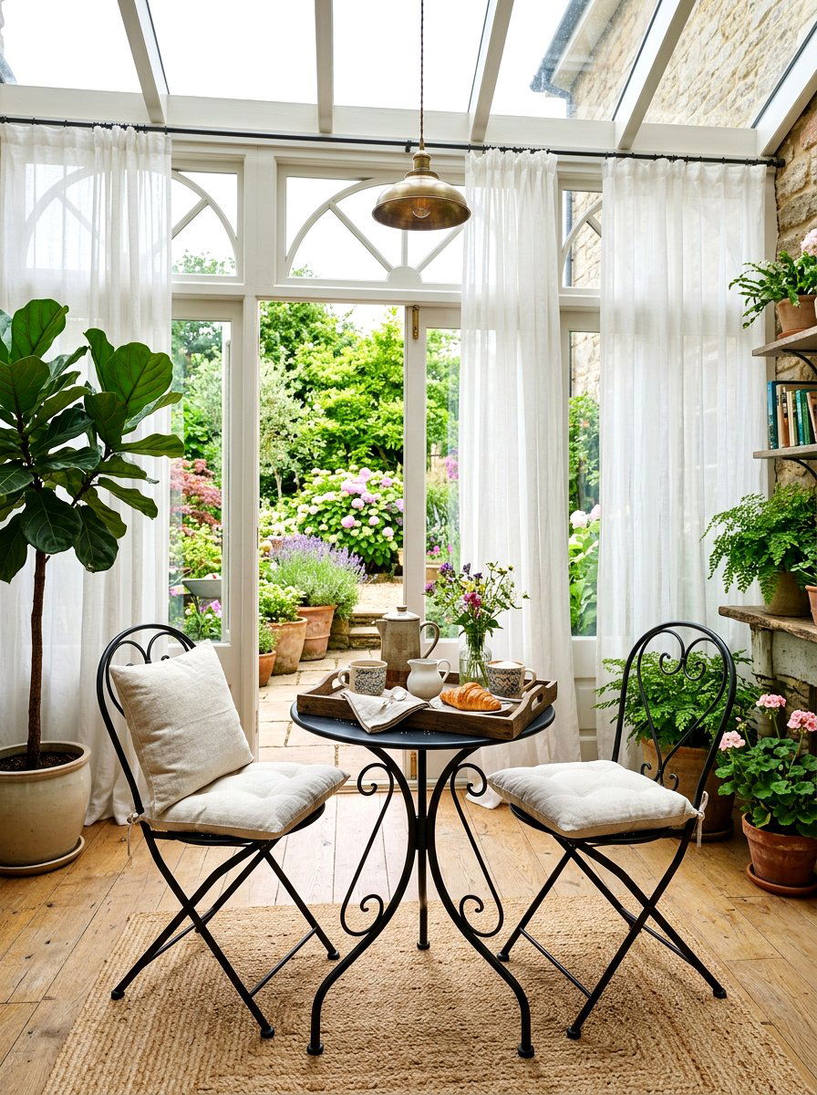 Sunroom Breakfast Corner - 30 apartment sunroom corner ideas
