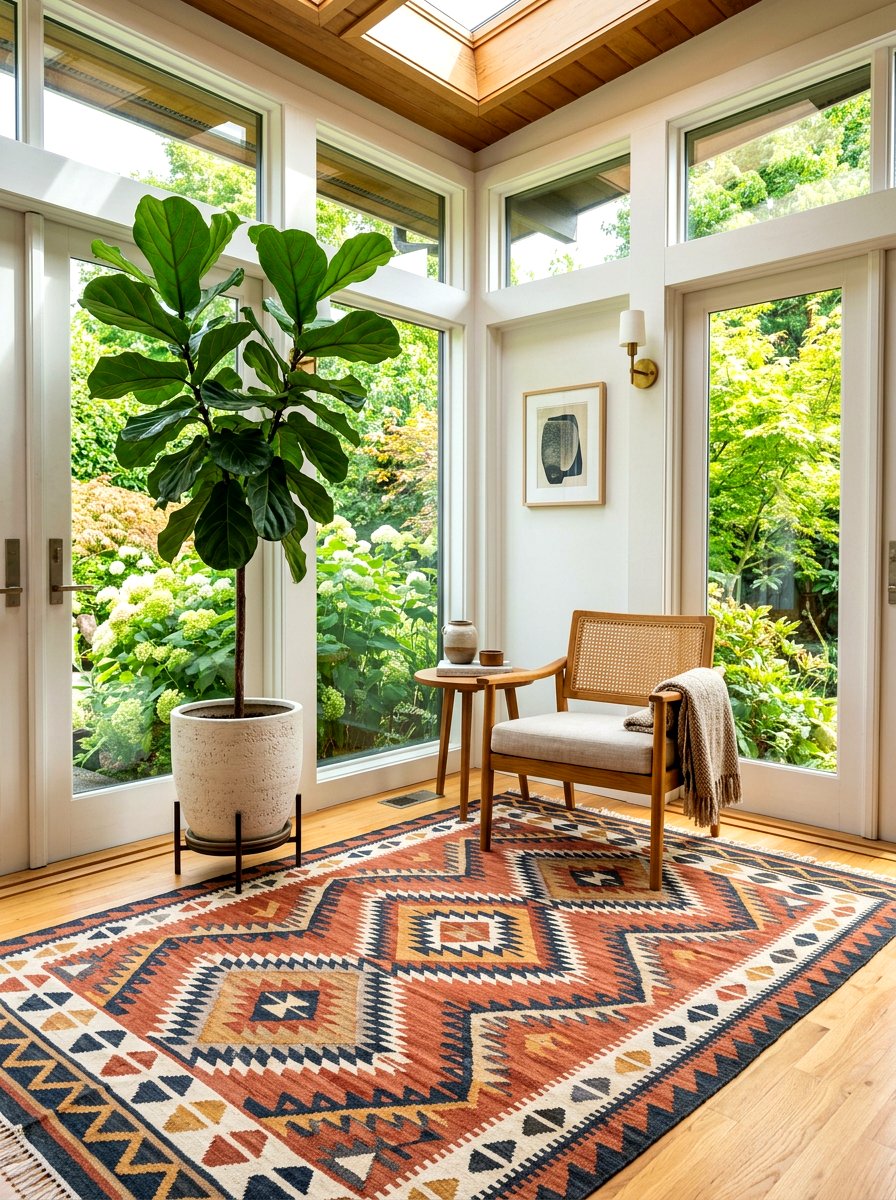 Sunroom Corner Rug - 30 apartment sunroom corner ideas
