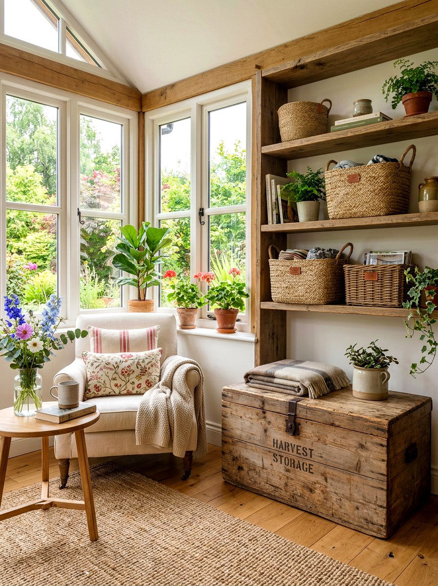 Sunroom Corner Storage - 30 apartment sunroom corner ideas