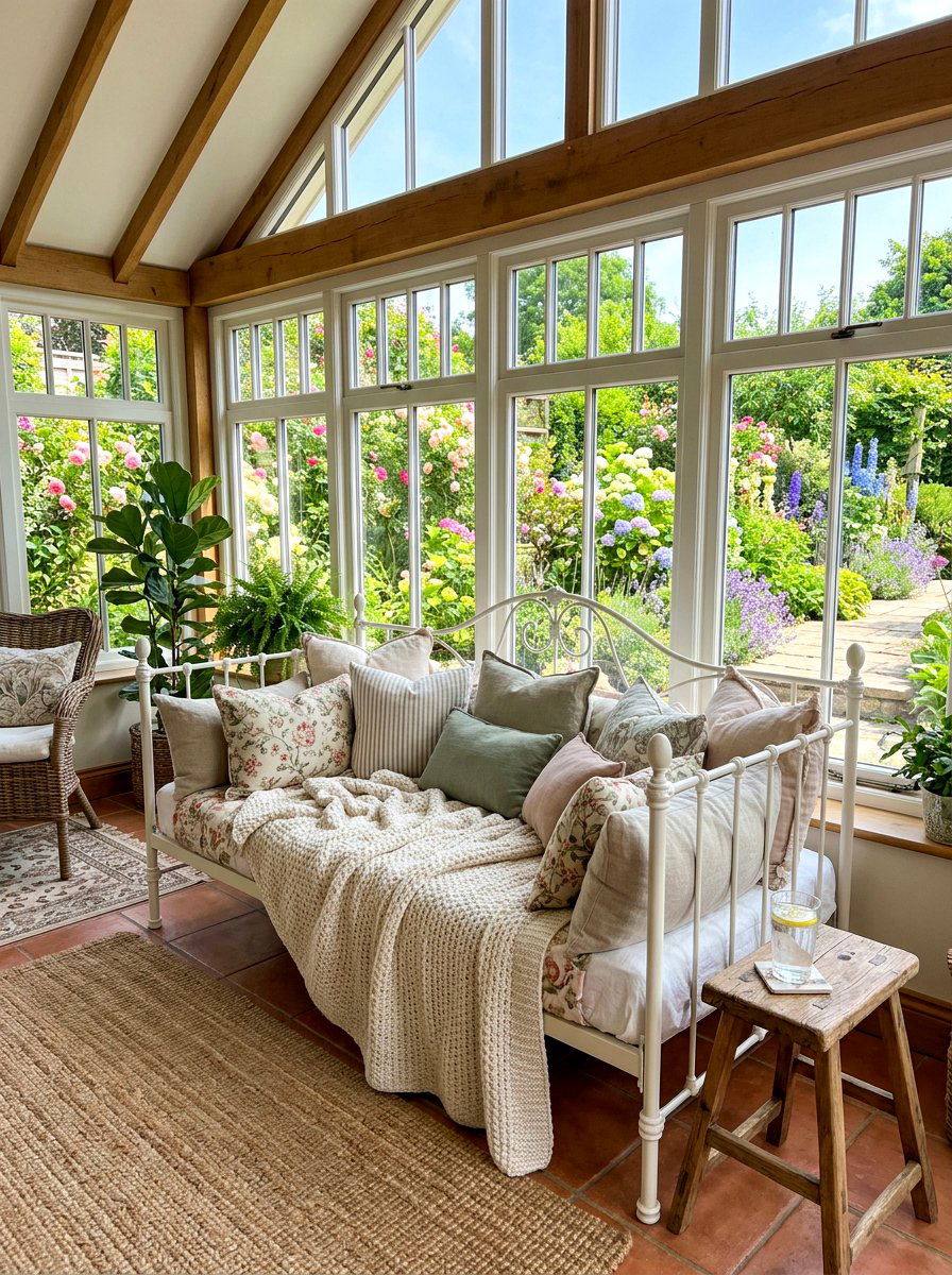 Sunroom Daybed - 30 sunroom decor ideas