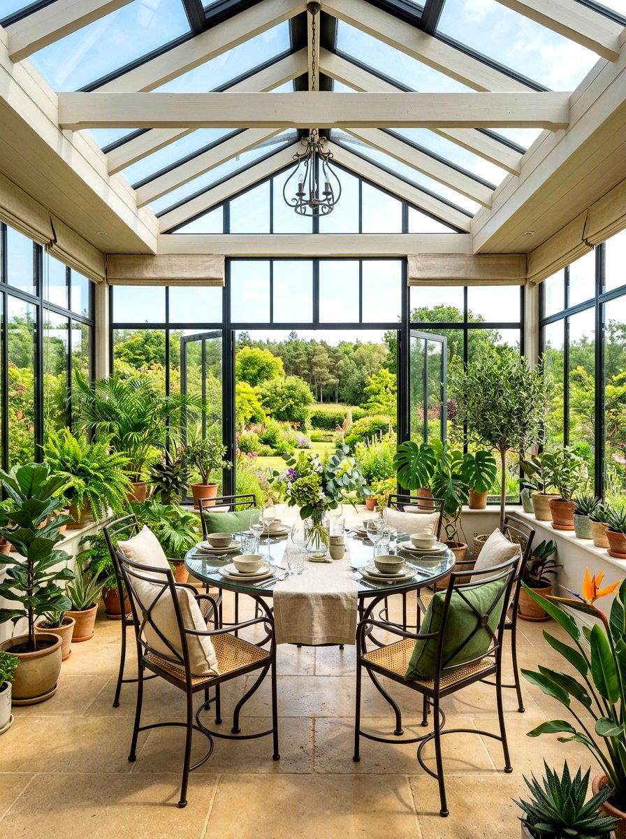 Sunroom Dining Area - 30 breakfast room decor ideas