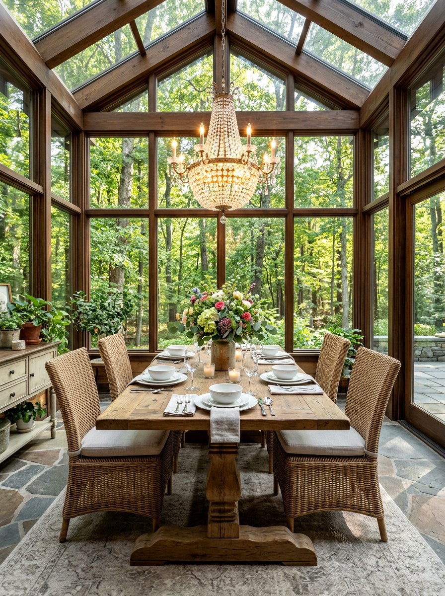 Sunroom Dining Area - 30 sunroom decor ideas