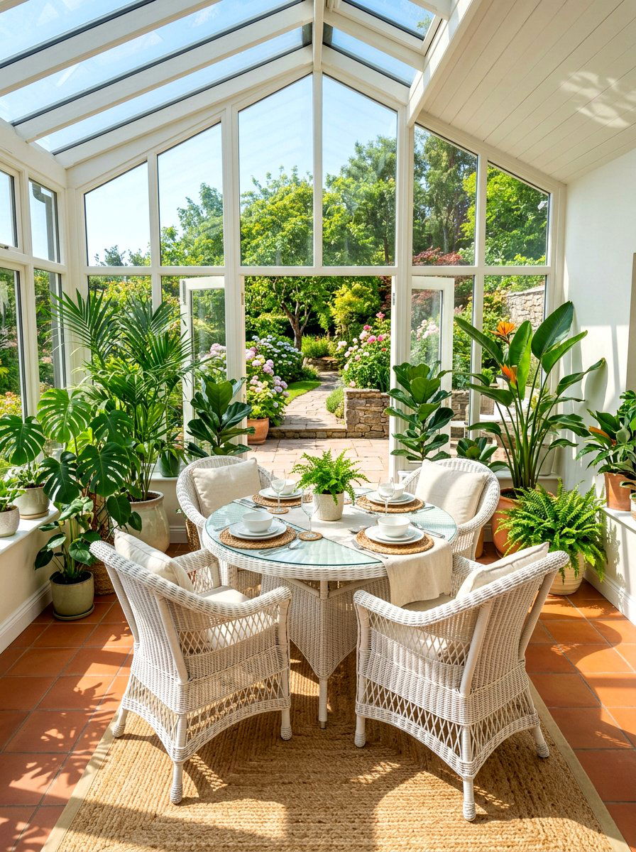 Sunroom Dining Area - 30 breakfast room ideas