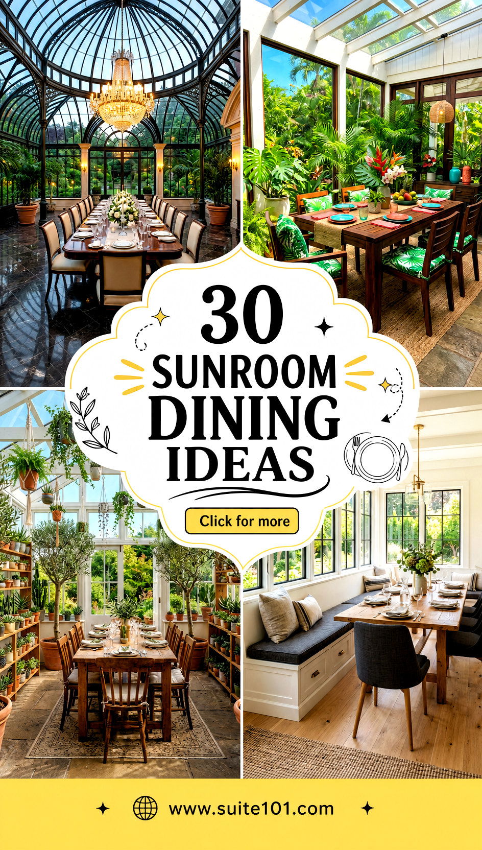 Sunroom Dining Ideas 30 Tablescapes for Lounging and Meals - Sunroom Dining Ideas: 30 Tablescapes for Lounging and Meals