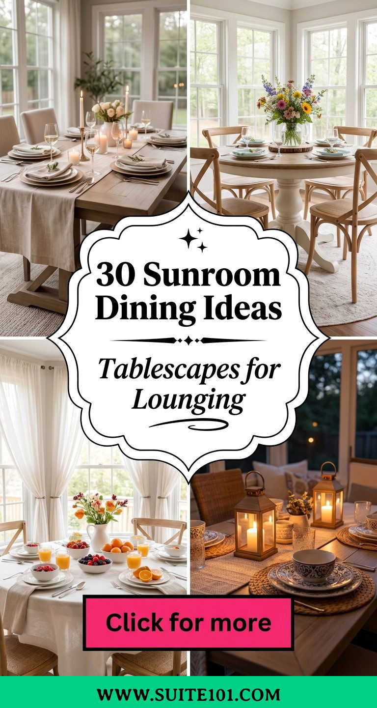 Sunroom Dining Ideas 30 Tablescapes for Lounging and Meals - Sunroom Dining Ideas: 30 Tablescapes for Lounging and Meals