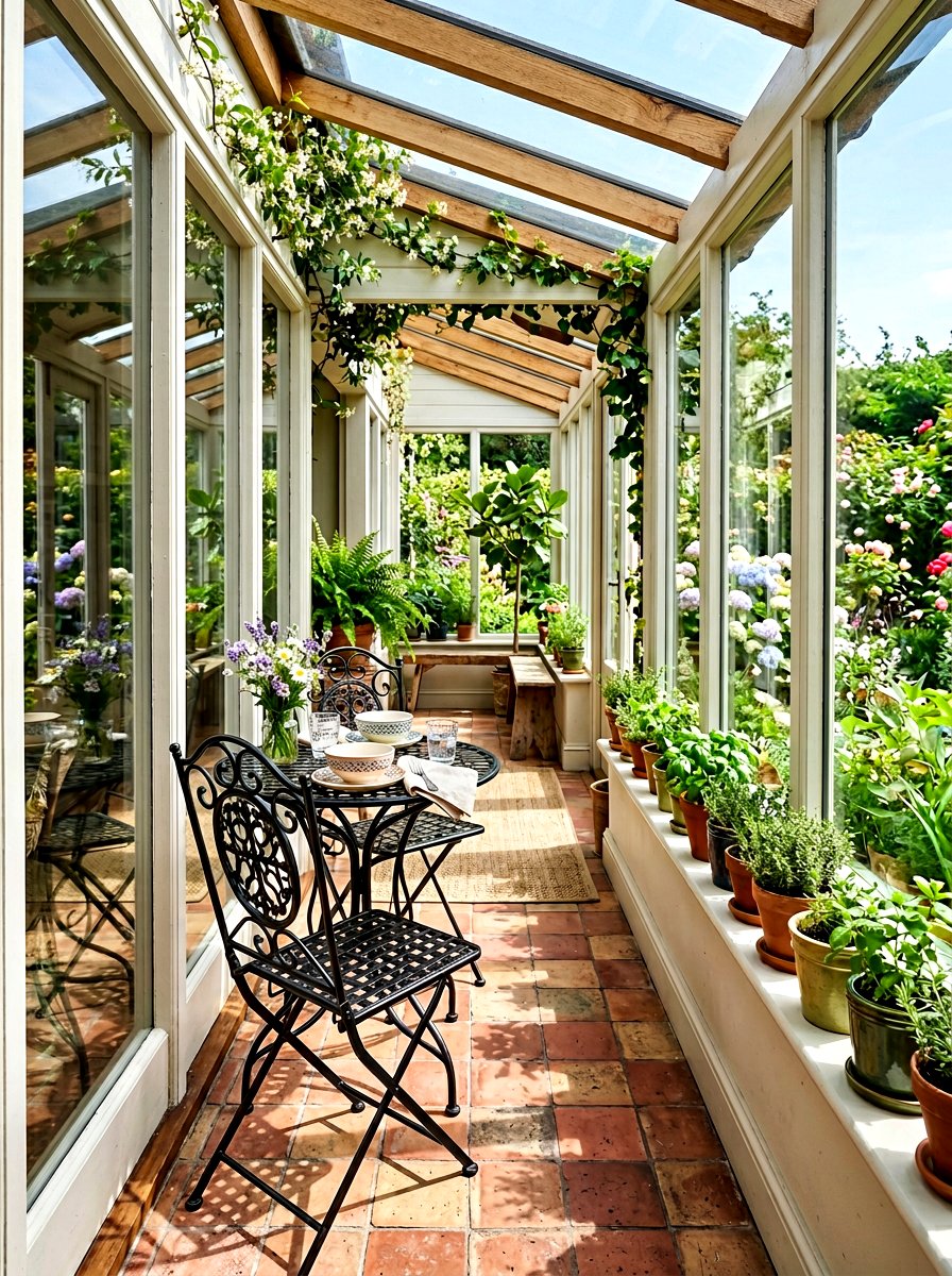 Sunroom Dining With Bistro Set - 30 sunroom dining ideas