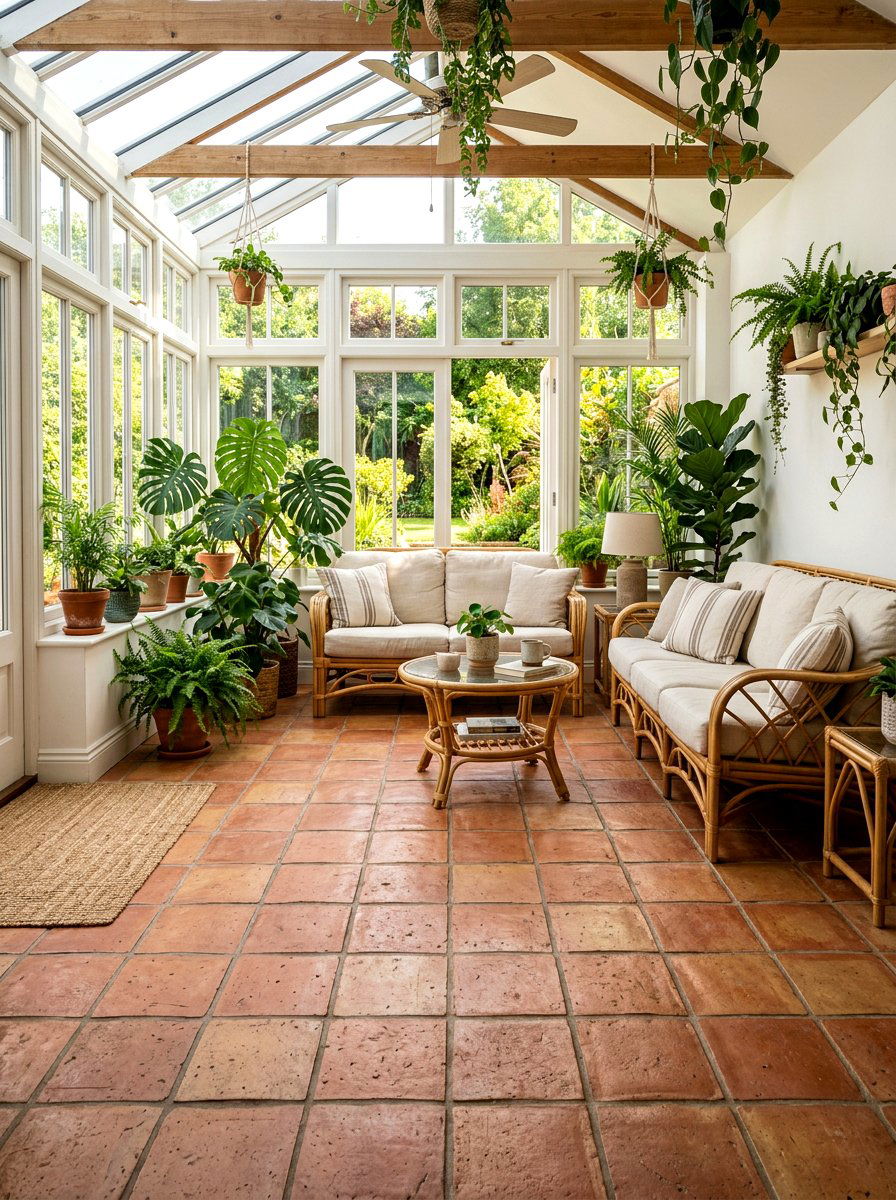 Sunroom Floor Tile - 30 peel and stick tile ideas