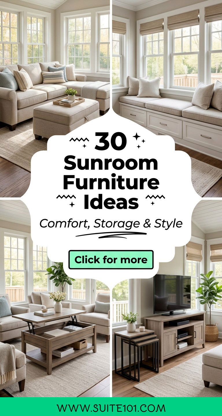 Sunroom Furniture Ideas 30 Comfort Storage and Style Picks - Sunroom Furniture Ideas: 30 Comfort, Storage, and Style Picks