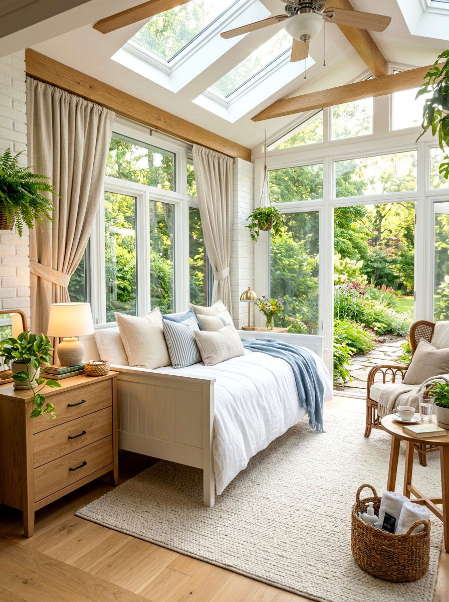 Sunroom Guest Room - 30 sunroom ideas
