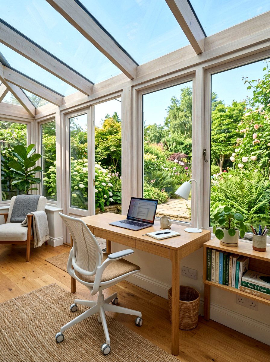 Sunroom Home Office - 30 sunroom decor ideas