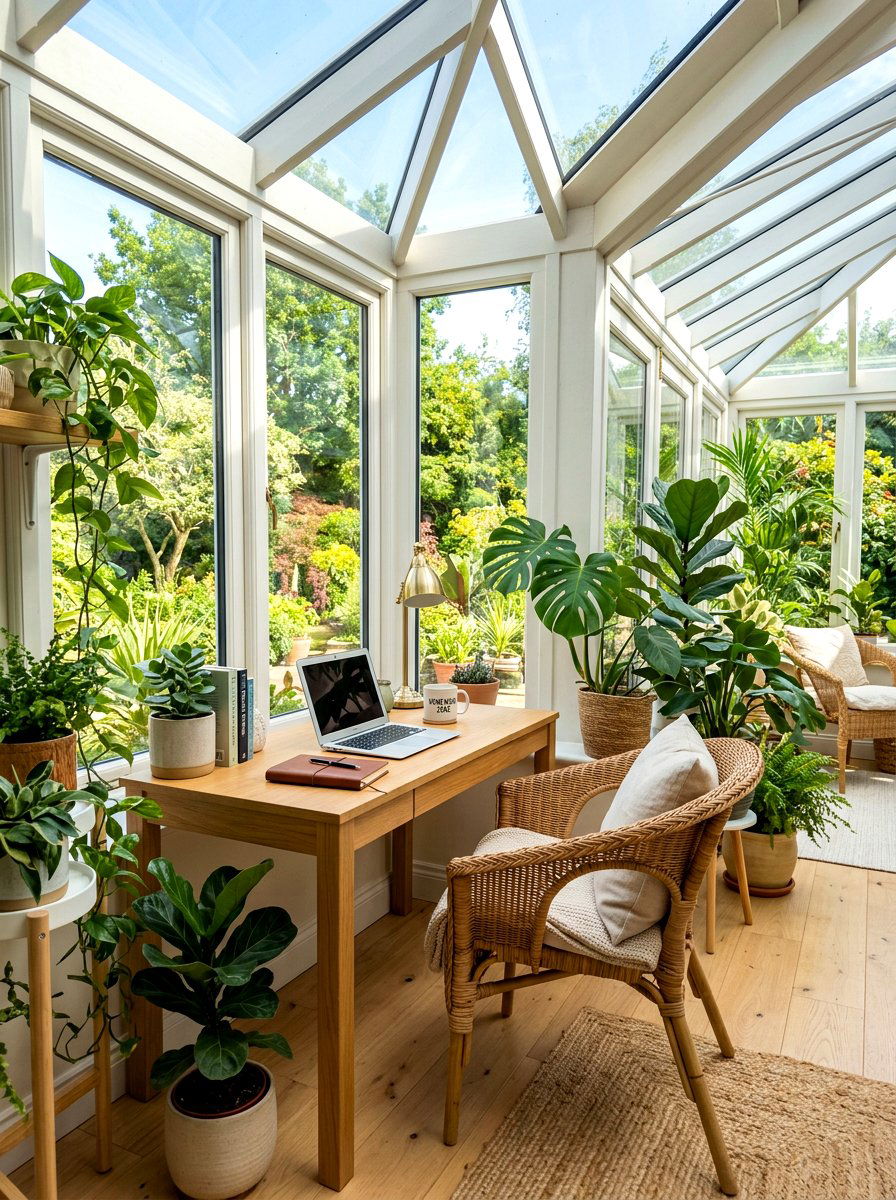 Sunroom Homework Spot - 30 homework station ideas