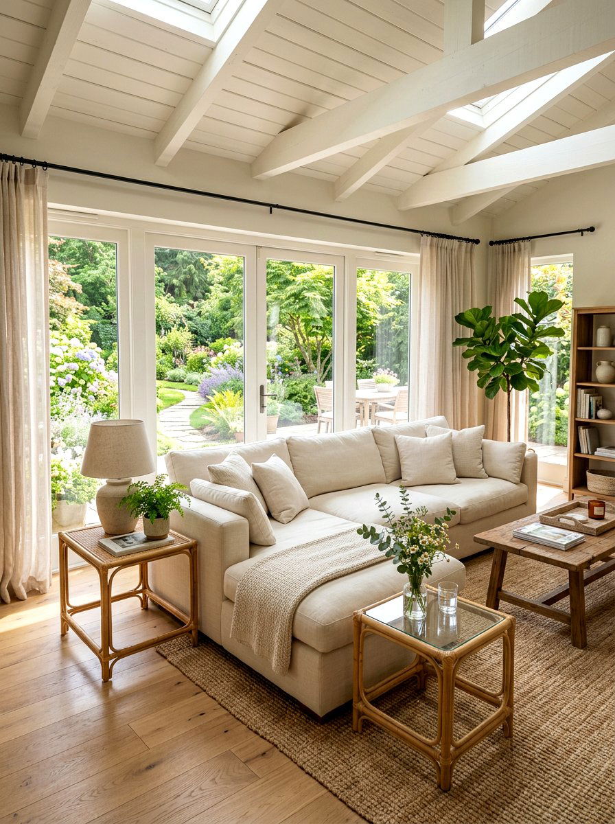 Sunroom Living Room - 30 cloud couch living room ideas