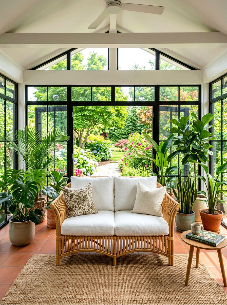 Sunroom Loveseat - 30 loveseat arrangement ideas