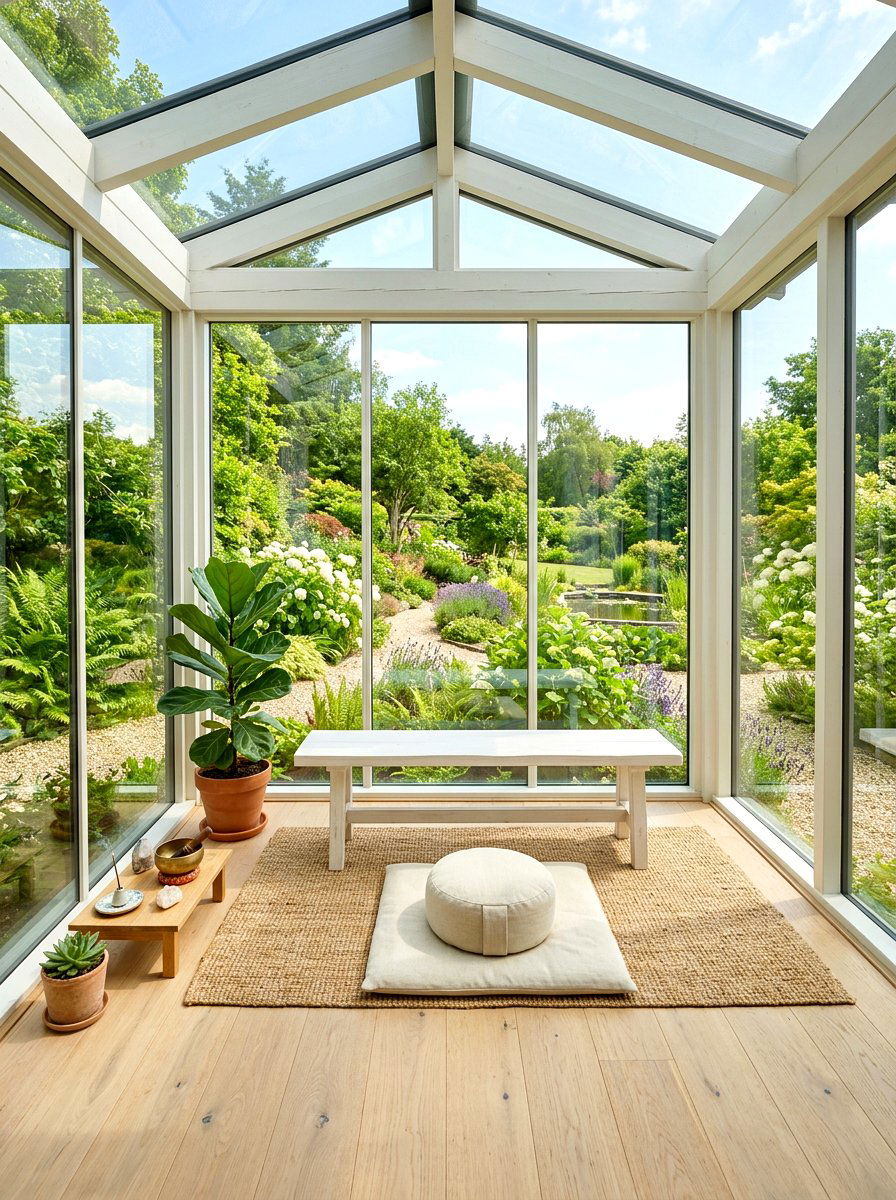 Sunroom Meditation Area - 30 meditation room ideas