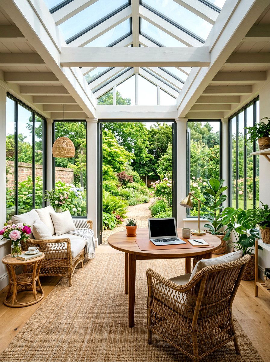 Sunroom Office - 30 offline home office ideas