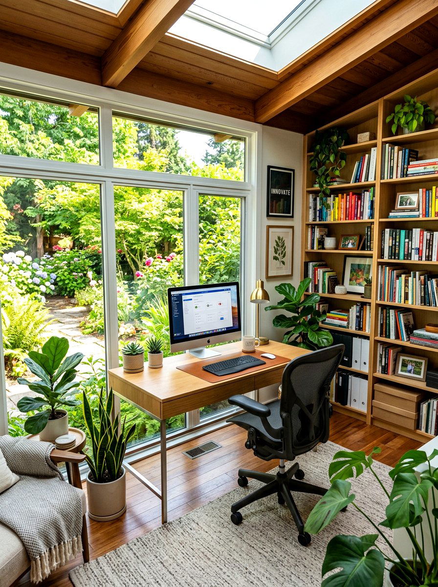 Sunroom Office - 30 sunroom ideas