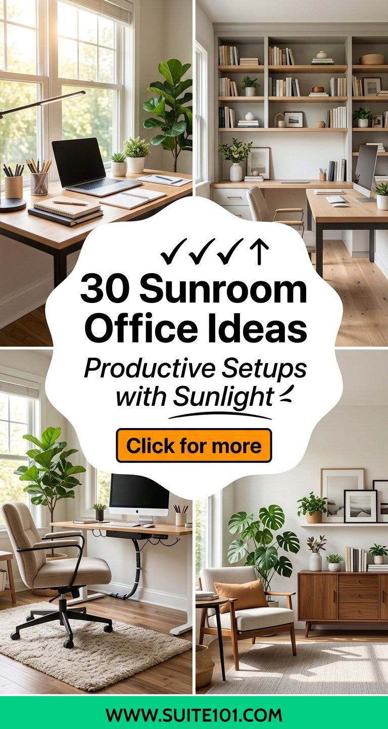Sunroom Office Ideas 30 Productive Setups with Natural Light - Sunroom Office Ideas: 30 Productive Setups with Natural Light