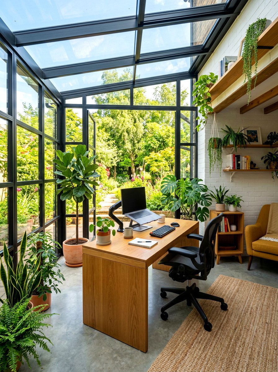 Sunroom Office Space - 30 bright sunroom ideas