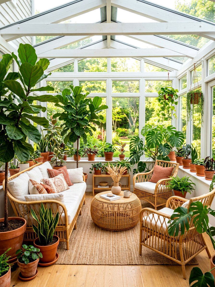 Sunroom Potted Plants - 30 indoor garden room ideas