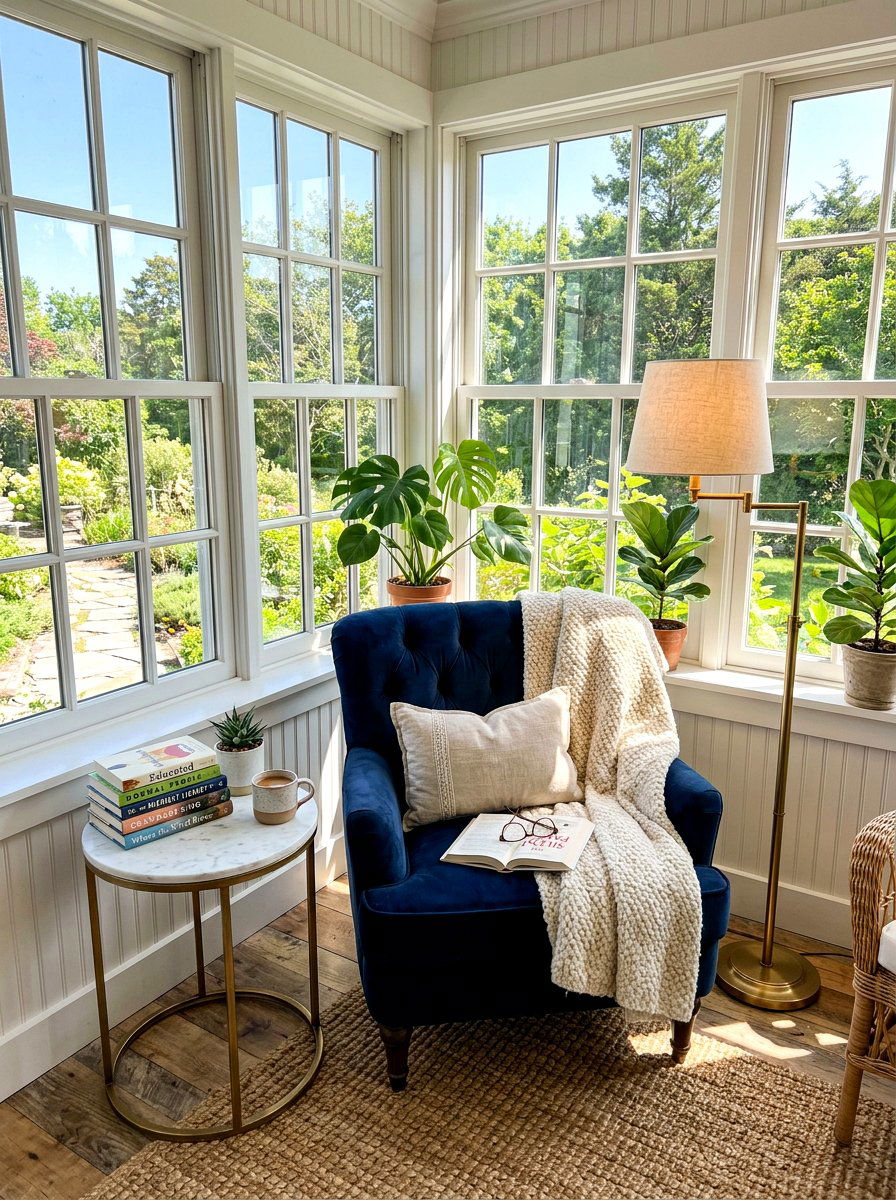 Sunroom Reading Nook - 30 sunroom ideas