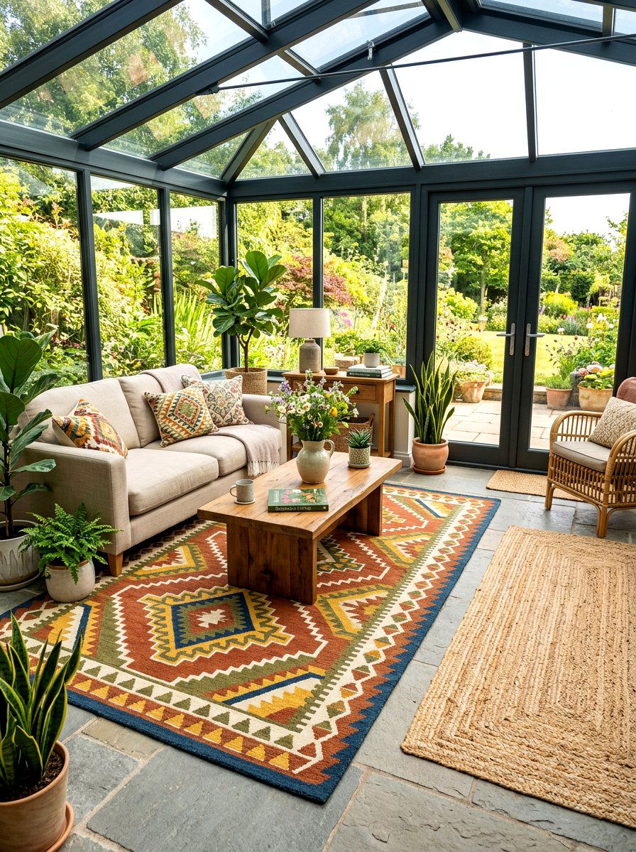 Sunroom Rugs - 30 sunroom decor ideas