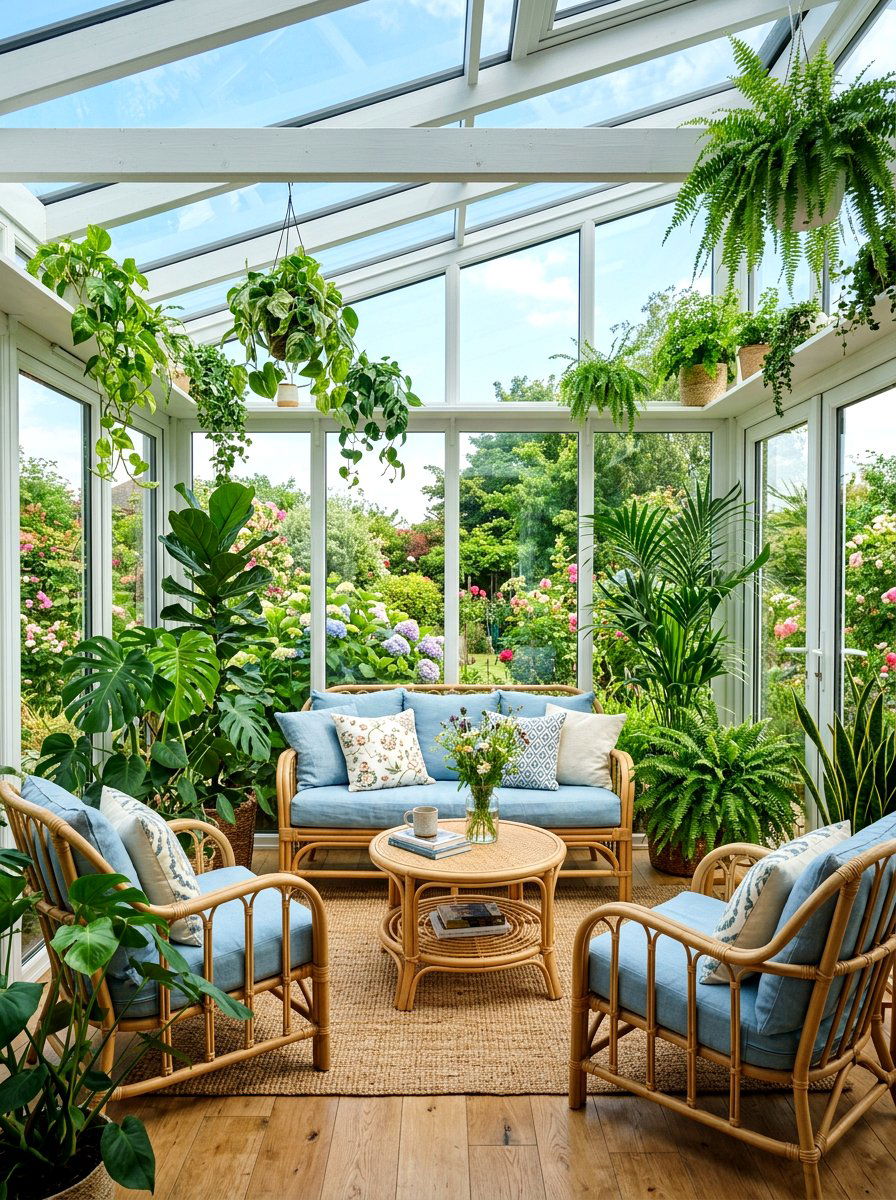 Sunroom Seating Area - 30 spring reset home ideas