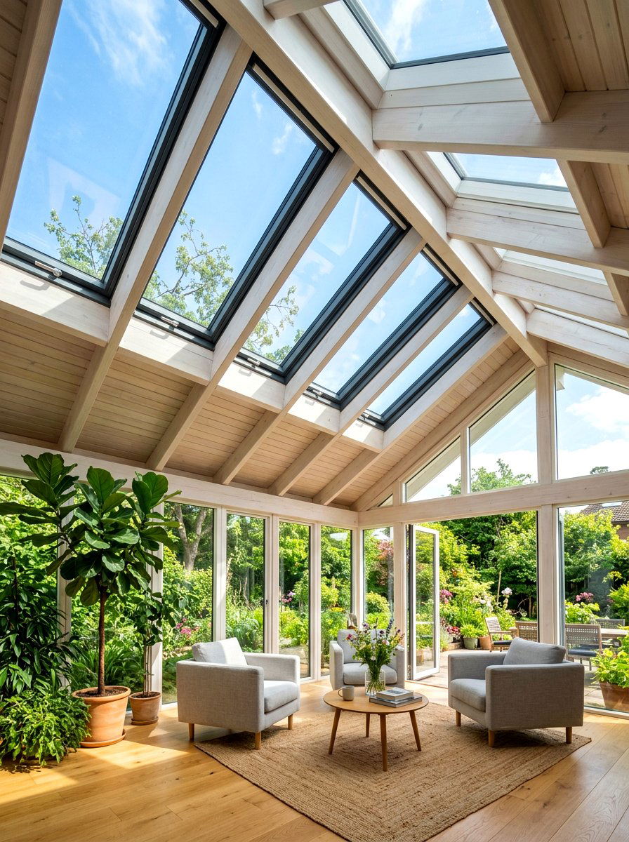 Sunroom Skylights - 30 bright sunroom ideas