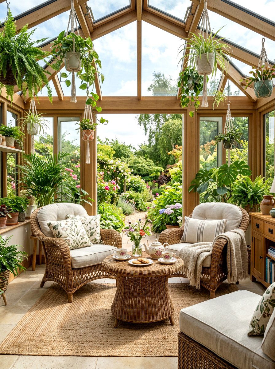 Sunroom Tea Area - 30 tea party kitchen ideas
