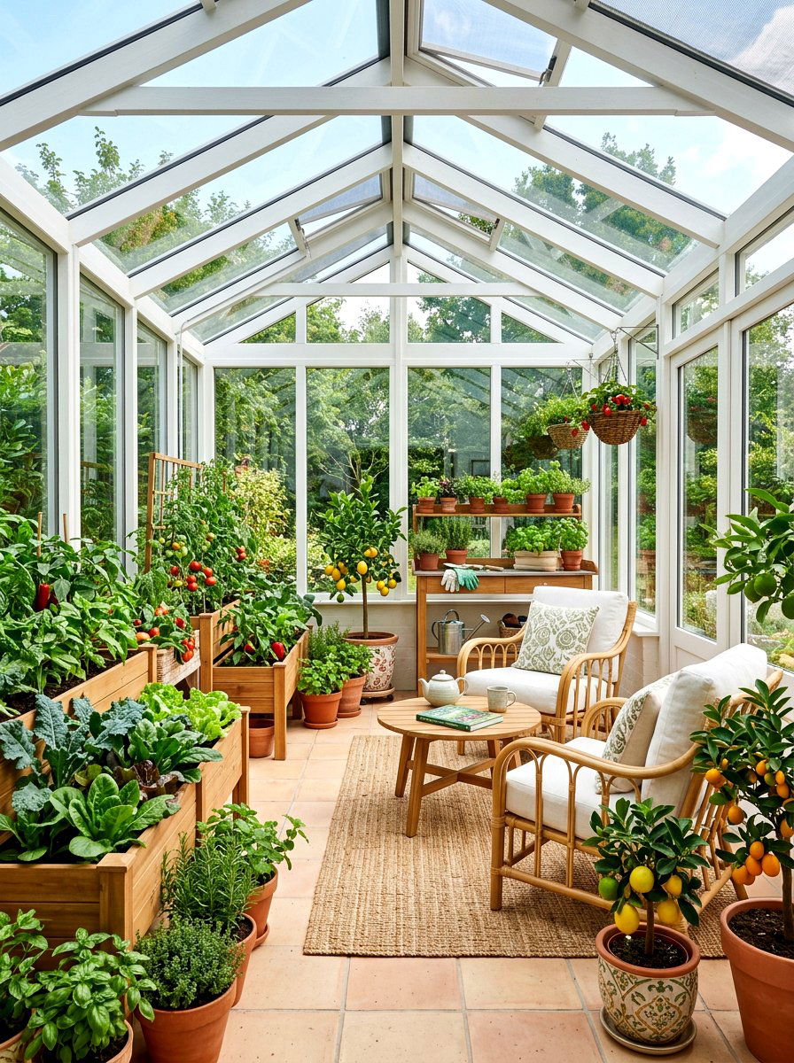 Sunroom Vegetable Garden - 30 kitchen vegetable garden ideas