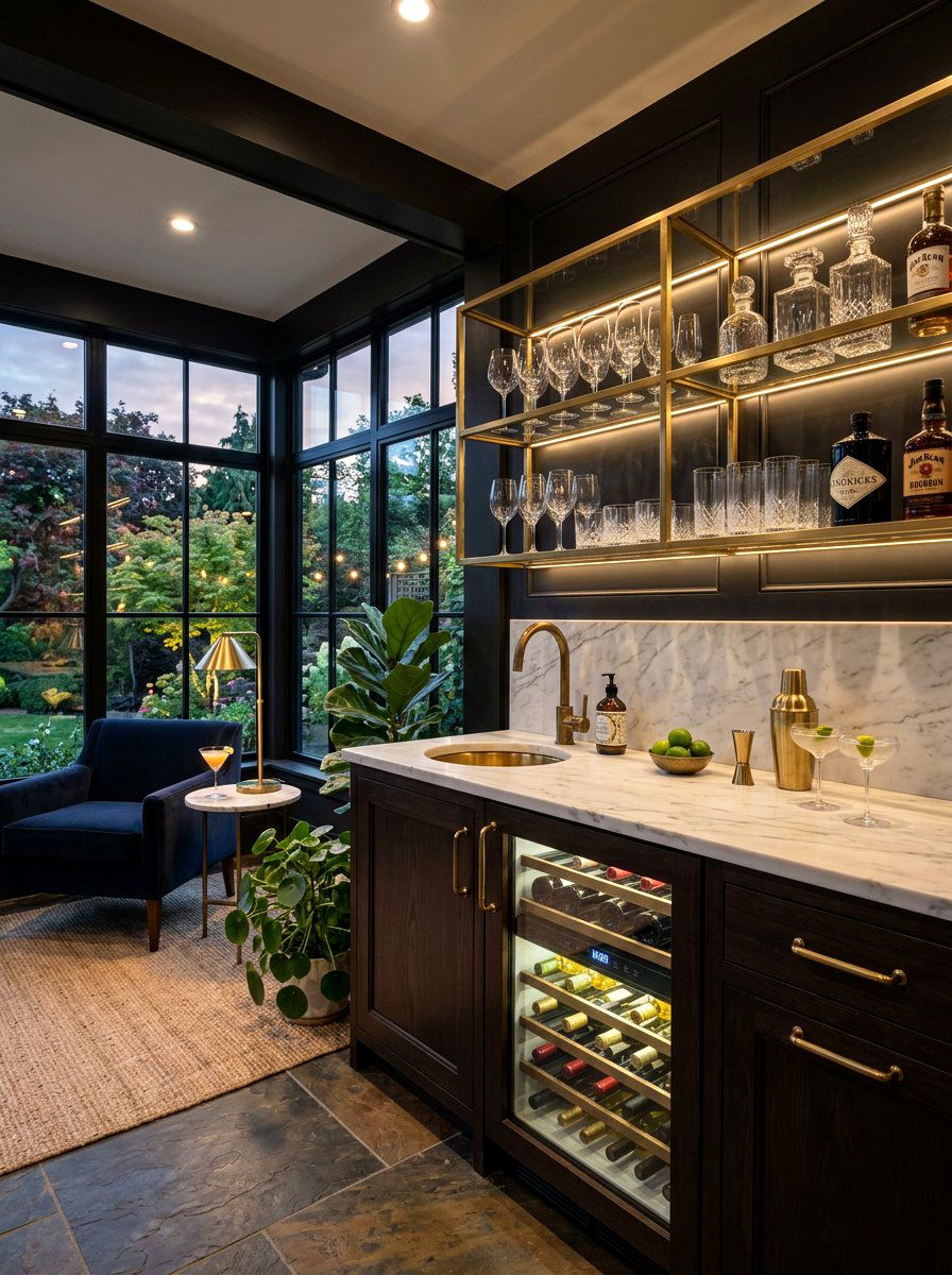Sunroom Wet Bar - 30 enclosed patio sunroom ideas