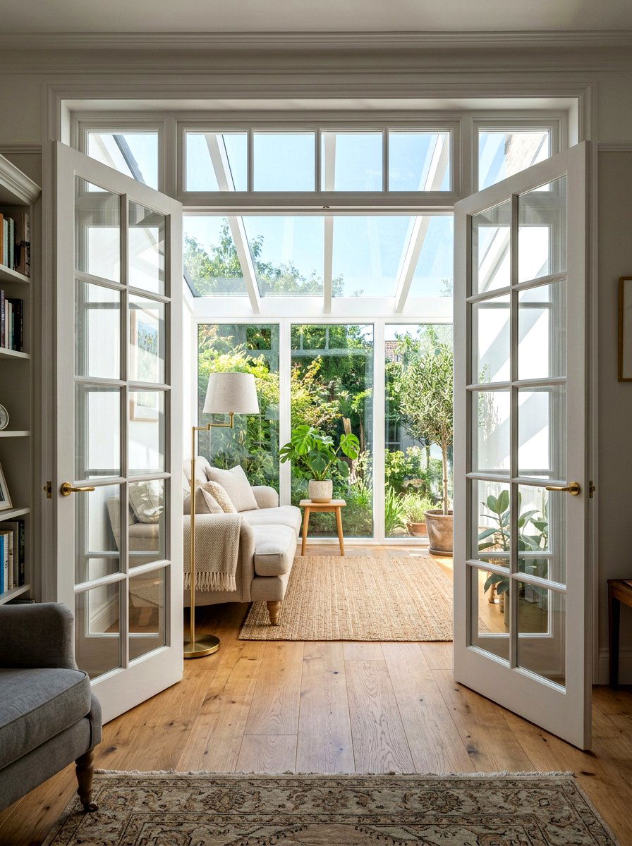 Sunroom With French Doors - 30 small sunroom ideas
