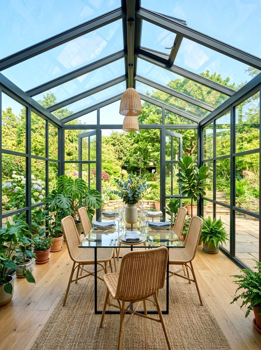 Sunroom dining area - 30 bright breakfast room ideas