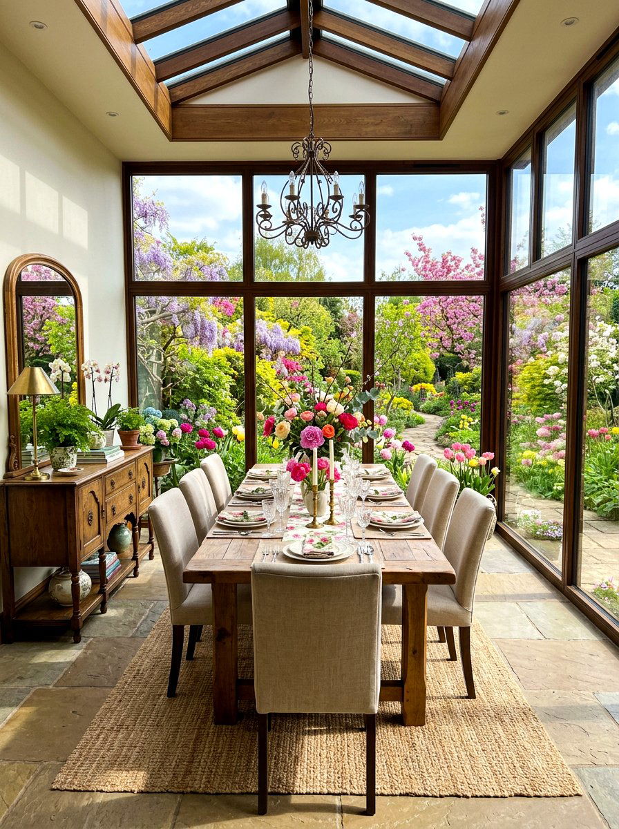Sunroom dining area - 30 four season room ideas