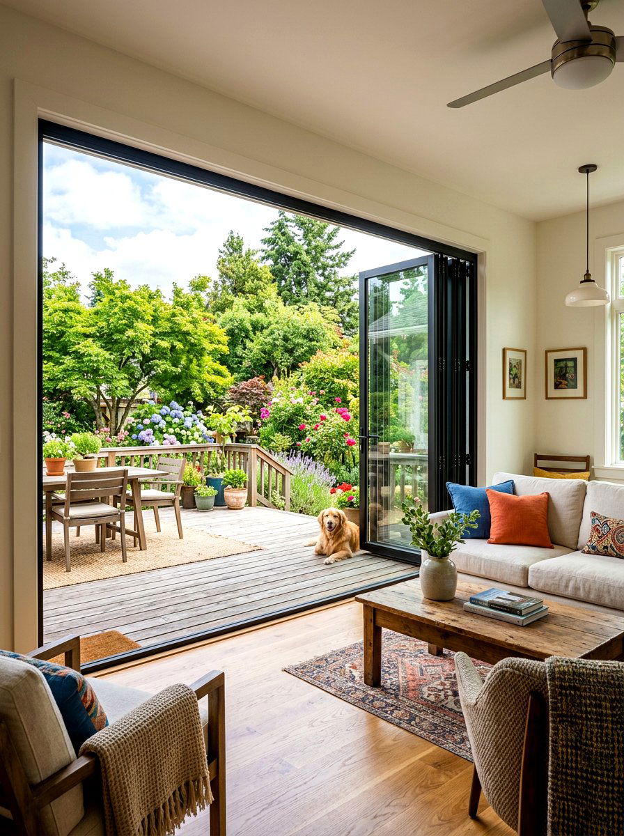 Sunroom folding doors - 30 four season room ideas