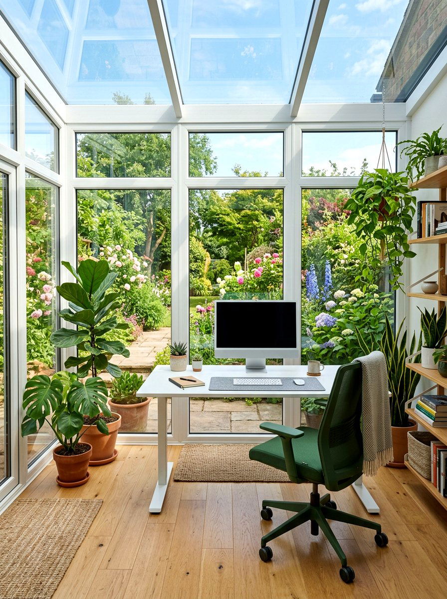 Sunroom home office - 30 backyard destination ideas