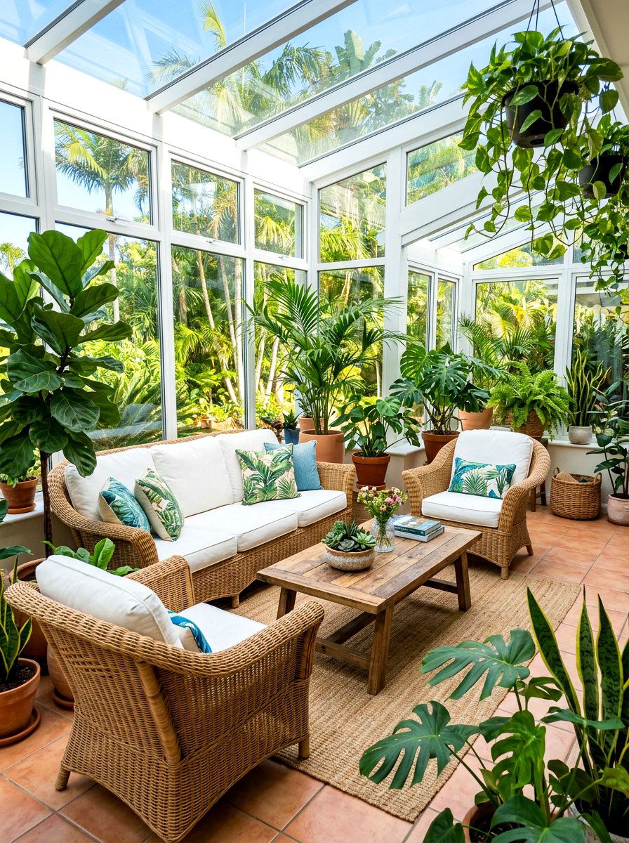 Sunroom lounge furniture - 30 room zoning furniture layout ideas