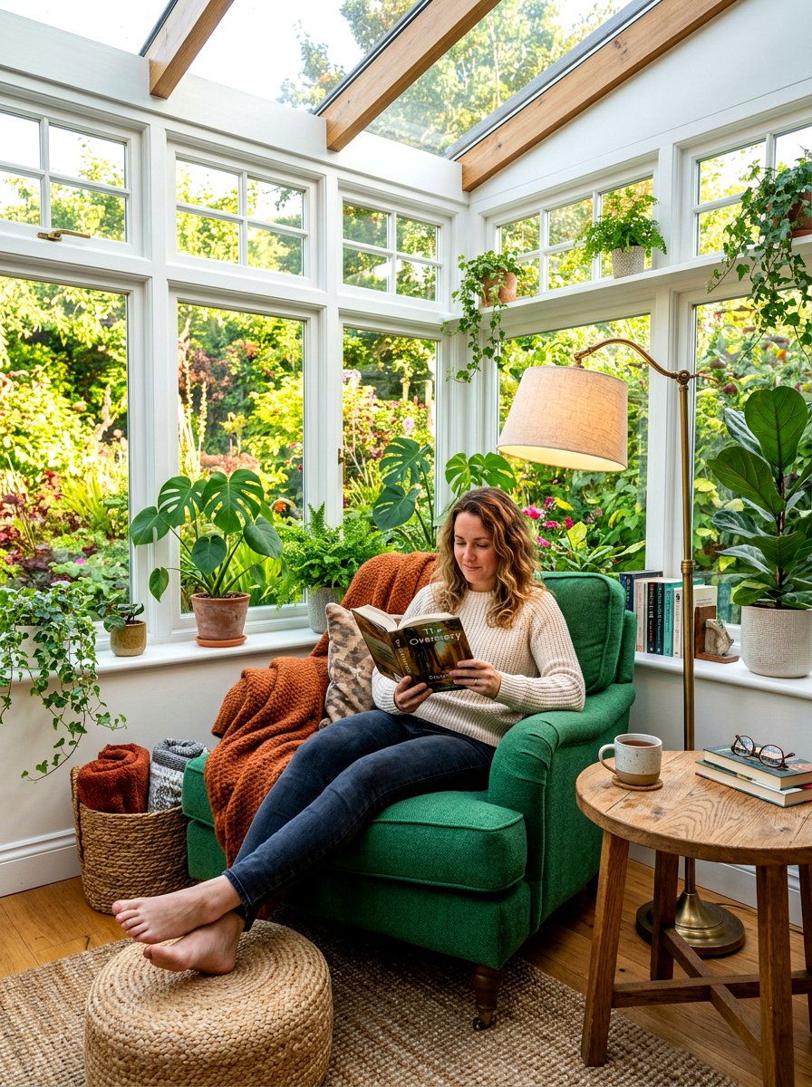 Sunroom reading nook - 30 elegant sunroom ideas