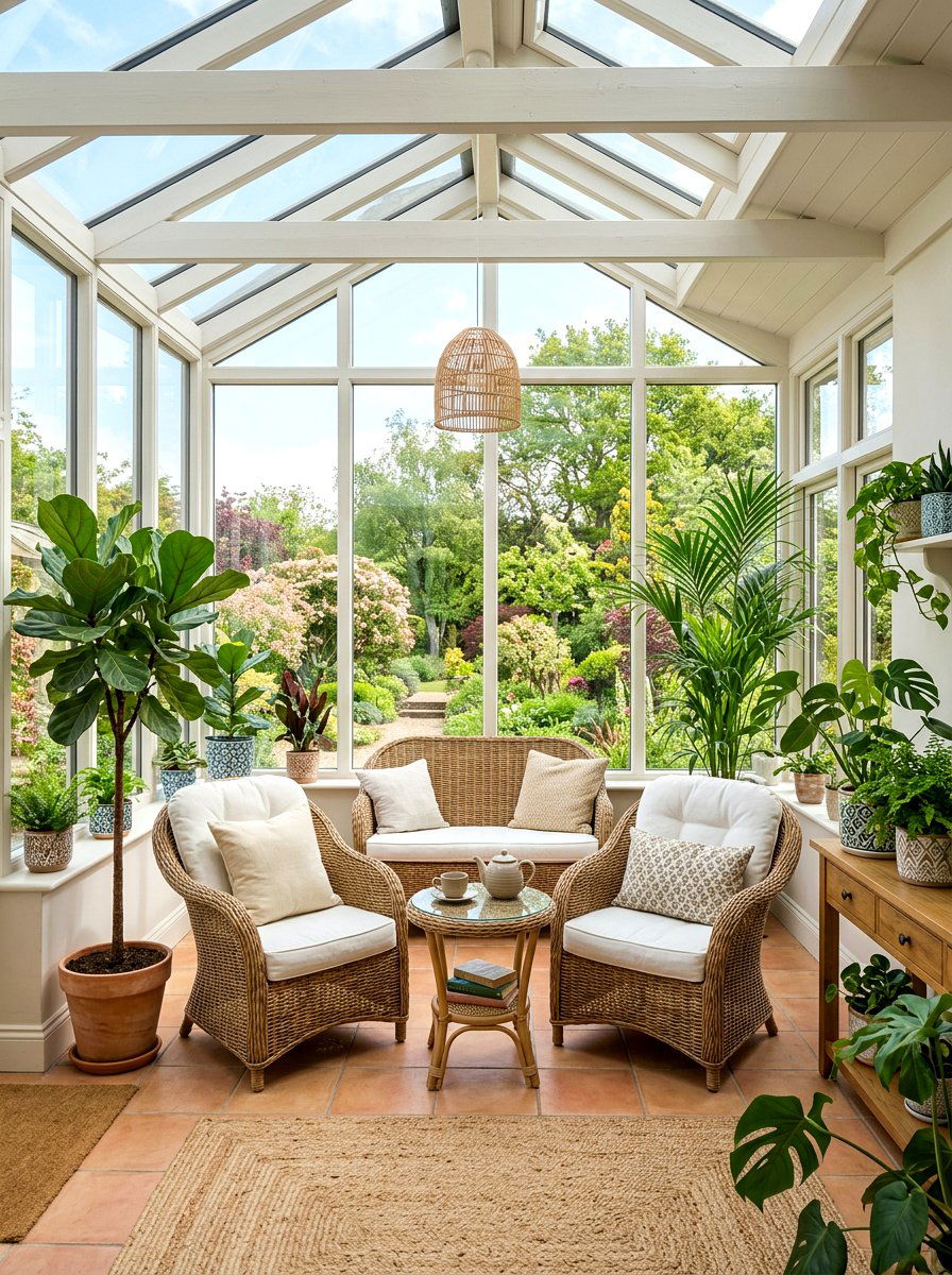 Sunroom sanctuary setup - 30 quiet room ideas