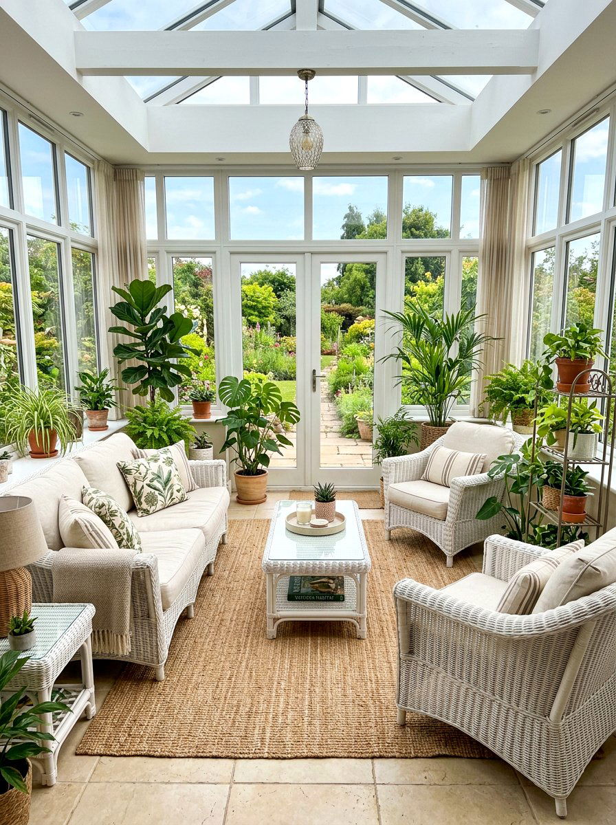 Sunroom wicker furniture layout - 30 furniture arrangement ideas