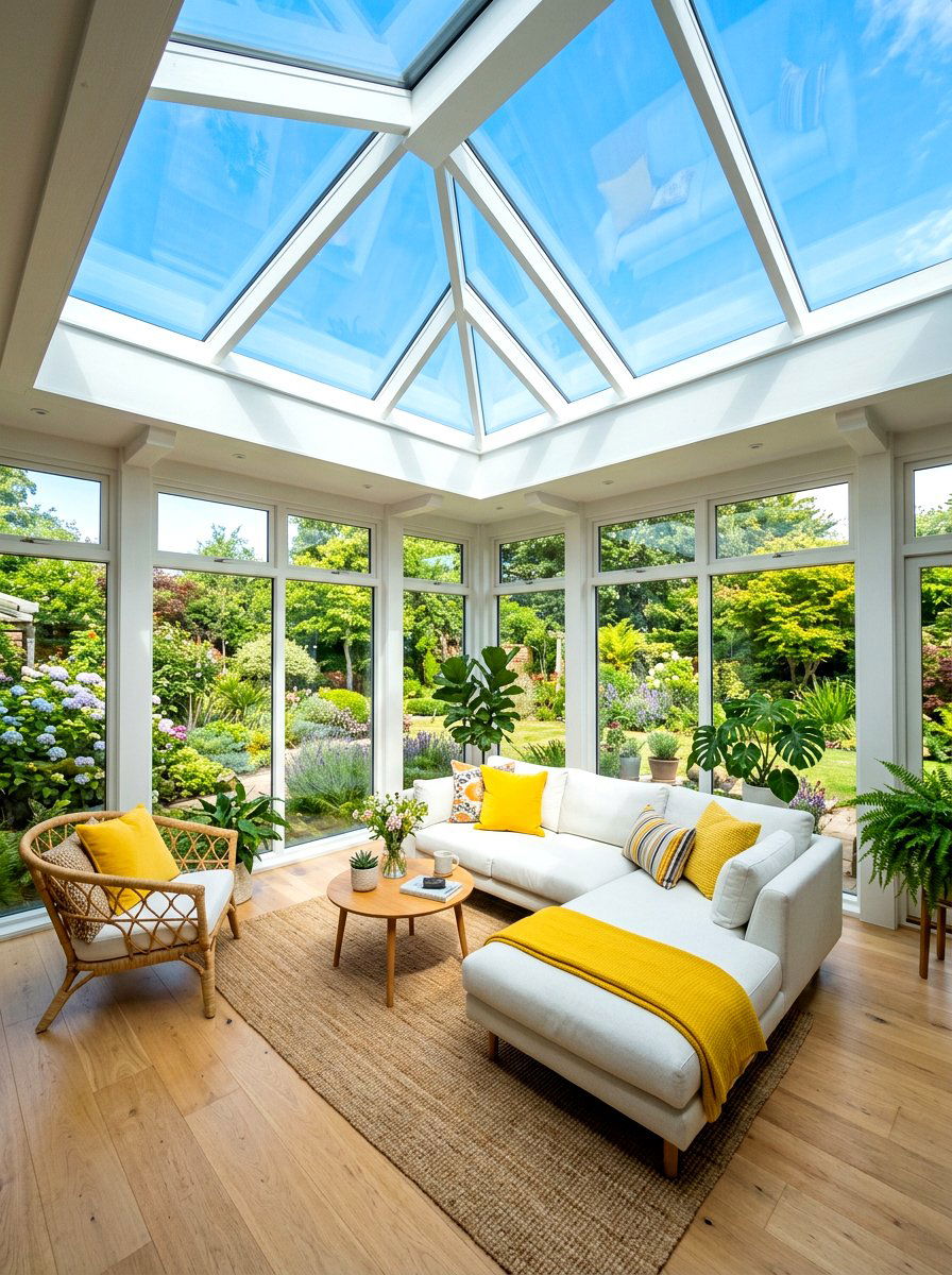 Sunroom with skylights - 30 modern sunroom ideas