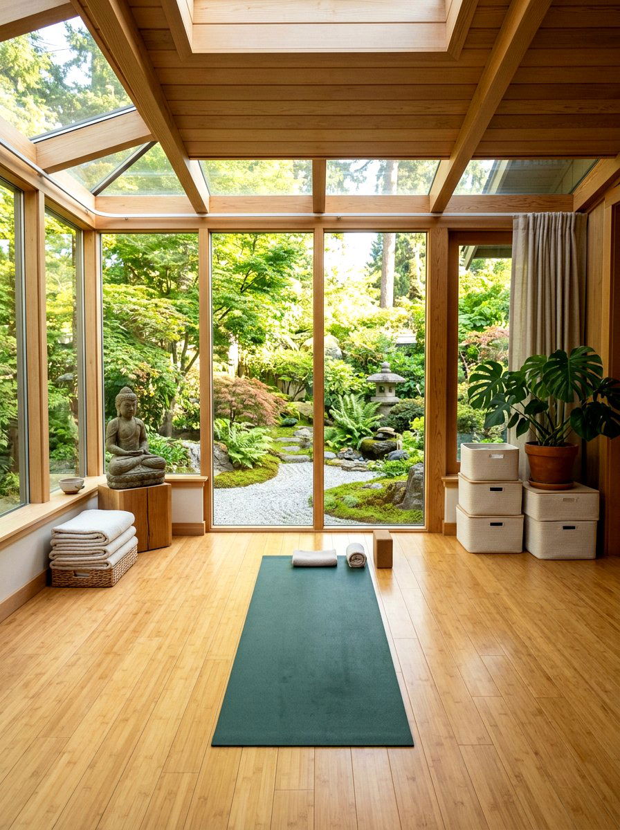 Sunroom yoga studio - 30 modern sunroom ideas