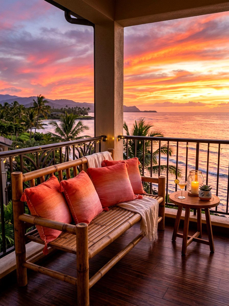 Sunset ombre coral outdoor pillow - 30 outdoor throw pillow ideas