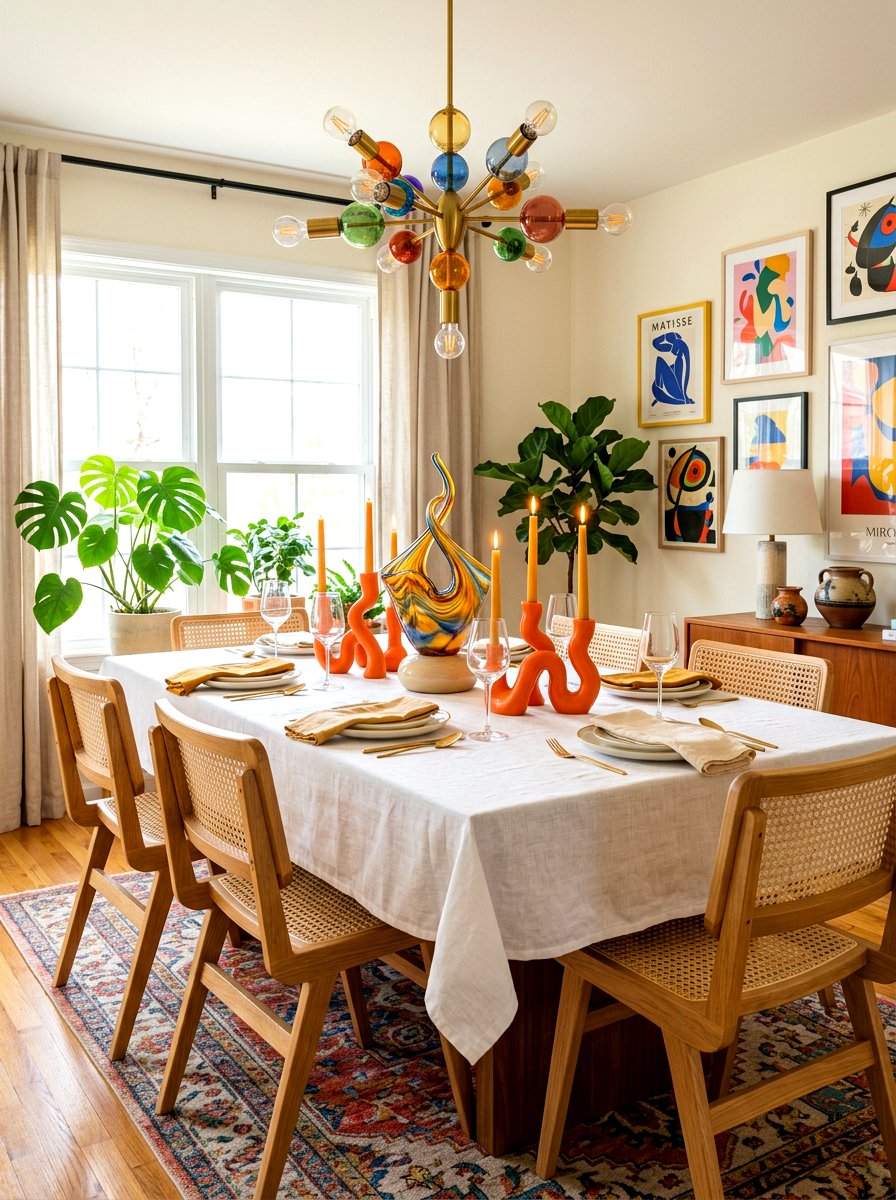 Surrealist table centerpiece - 30 spring refresh decor ideas