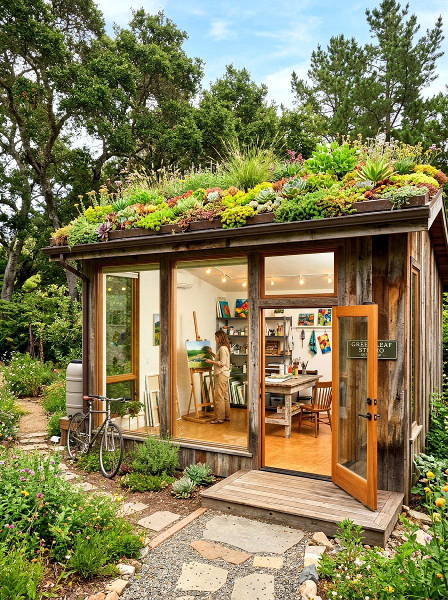 Sustainable Art Shed - 30 art shed ideas